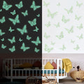 Glow in The Dark 3D Butterfly 24 Pcs 3 Sizes, Luminous Butterfly Stickers for Ceiling or Wall, Glow in The Dark