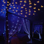 Glow in The Dark 3D Butterfly 24 Pcs Orange Butterfly Stickers, alternate view 4