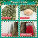 Gnome Christmas Decorations, Gnomes Plush Ornaments Swedish Tomte, alternate view 2