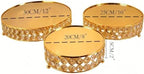 Gold 8/10/12Inch Crystal Cake Stand Set Round Cake Stand with Crystal Bling Pendants Dessert Table Display Set, alternate