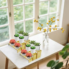 Gold Acrylic Display Riser, 2-Set 3-Tier Cupcake Stand in Gold Mirror, alternate view 6