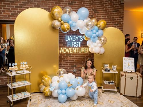Gold Arch Backdrop Cover Set of 2(6 7.2FT), Sequin Chiara Arch Cover in 6ft+7.2ft in Gold, alternate view 4