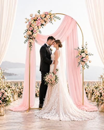 Gold Arch Backdrop Stand, 7.2FT in Gold, alternate view 4