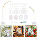 Gold Balloon Arch Kit with Base, 9.35Ft & 6Ft Half Balloon Arch Stand