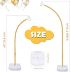 Gold Balloon Arch Kit with Base, 9.35Ft & 6Ft Half Balloon Arch Stand, alternate view 3