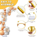 Gold Balloon Arch Kit with Base, 9.35Ft & 6Ft Half Balloon Arch Stand, alternate view 6