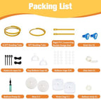 Gold Balloon Arch Stand Kit, Reinforced 8.2FT & 5FT Half Arch Stands in Glod-a, alternate view 3