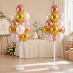 Gold Balloon Column Stand Kit for Floor with Base, Pole, for Party Decor in 2 Count (Pack of 1) in Soft Rose, alternate view