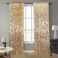 Gold Big Payatte Sequin 18MM Sequin Backdrop Drapes Curtains Panels, Fashion 9FTx9FT Backdrop for Thanksgiving