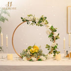 Gold Cake Stand for Wedding, 11.7" Round Display Stands in Gold, alternate view 4