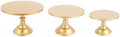 Gold Cake Stand Set Metal Dessert Table Display Stand 3 Pack in Gold