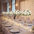 Gold Centerpiece Stands Wedding Flower Stand,4pcs 23.6" Trumpet Vase in 23.6" tall in Gold, alternate view 4
