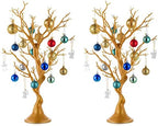 Gold Christmas Tree, 22.8 Inch Artificial Display Branch, 2 Pcs in Gold