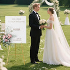 Gold Easel Stand for Sign, Wedding Sign, alternate view 2