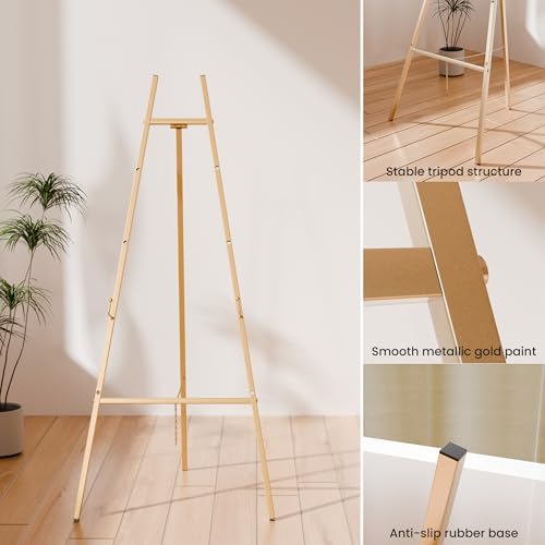 Gold Easel Stand for Sign, Wedding Sign, alternate view 5