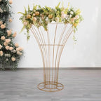 Gold Floor Standing Blossom Metal Tree Flower Frame, Wedding Floral Display Stand - 6.5ft in Type 9, alternate view 4