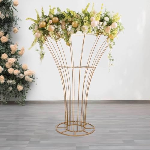 Gold Floor Standing Blossom Metal Tree Flower Frame, Wedding Floral Display Stand - 6.5ft in Type 9, alternate view 4