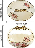 Gold Floral Fruit Basket for Kitchen Table in Small in Gold fruit basket, alternate view 3