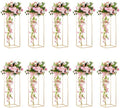 Gold Flower Stand for Table: 31.5” Tall Centerpiece Stand for Wedding Table Reception Floral Center Pieces with