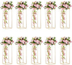 Gold Flower Stand for Table: 31.5” Tall Centerpiece Stand for Wedding Table Reception Floral Center Pieces with