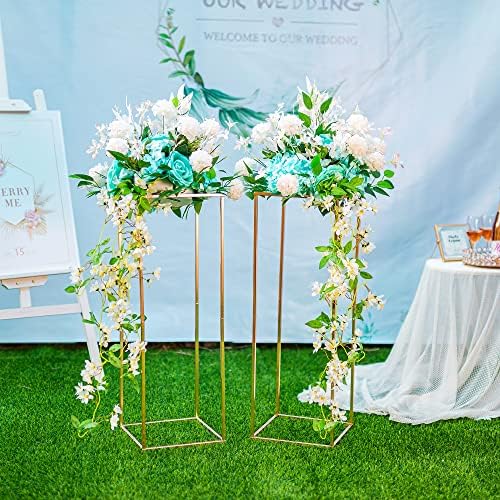 Gold Flower Stand for Table: 31.5” Tall Centerpiece Stand for Wedding Table Reception Floral Center Pieces with, alternate