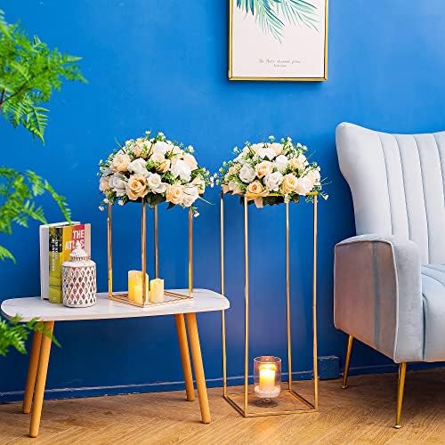 Gold Flower Stand for Table: 31.5” Tall Centerpiece Stand for Wedding Table Reception Floral Center Pieces with, alternate