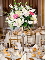 Gold Flower Vase for Centerpiece Table Decorations Wedding Reception Decor, 19.7 Inch Tall Metal Vase for, alternate view 4