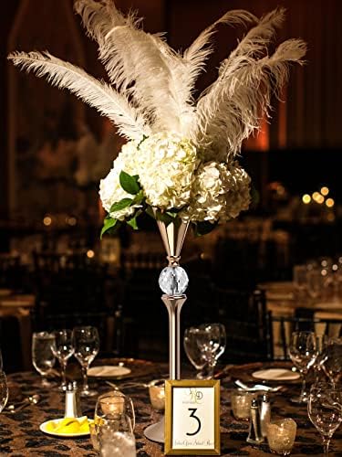 Gold Flower Vase for Centerpiece Table Decorations Wedding Reception Decor, 19.7 Inch Tall Metal Vase for, alternate view 6