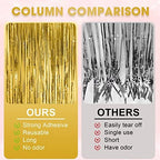 Gold Foil Fringe Backdrop Curtains, 3.3x8.2ft, 3 Pack in 3.3x8.2ft, alternate view 6