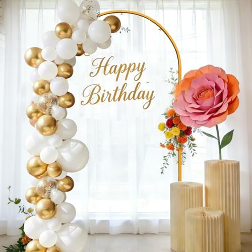 Gold Metal Arch Backdrop Stand, 6.6FT Wedding Arch Stand for Birthday Party Bridal Baby Shower Graduation, alternate view 5