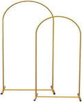 Gold Metal Arch Stand, 6.6ft 7.2ft Set
