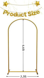 Gold Metal Arch Stand, 6.6ft, alternate view 2