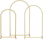 Gold Metal Arch Stand, 7.2ft 6.6ft 6ft Set