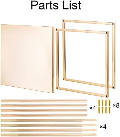 Gold Metal Cube Vase Stand for Wedding Centerpieces, 23.6in Tall, 10 Pcs in Gold-10PSC, alternate view 6