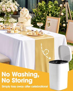 Gold Plastic Table Runner Party Decorations, Disposable, 4 Pack, alternate view 7