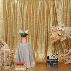 Gold Sequin Backdrop, 20Ft x 10Ft Glitter Photography Background Curtains for Party Baby Shower Wedding Birthday, alternate