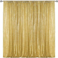 Gold Sequin Backdrop Curtain 10FTx10FT Glitter Gold Background Drapes Sparkle Photography Backdrop for Party