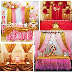 Gold Sequin Backdrop Curtain, 2 Panels 2Ft x 8Ft Glitter Photography Background for Party Baby Shower Wedding, alternate view