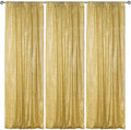 Gold Sequin Backdrop Curtain 3 Panels 2FTx8FT Glitter Gold Background Drapes Sparkle Photography Backdrop for