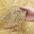 Gold Sequin Backdrop Curtain 4FTx8FT Glitter Gold Background Drapes Sparkle Photography Backdrop for Party, alternate view 5