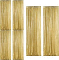 Gold Sequin Backdrop Curtain 6 Panels 2FTx8FT Glitter Gold Background Drapes Sparkle Photography Backdrop for