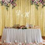 Gold Sequin Backdrop Curtain 7FTx7FT Glitter Gold Background Drapes Sparkle Photography Backdrop for Party, alternate view 7