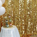 Gold Shimmer wall Backdrop for Party 8ft * 8ft 1 Panel