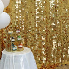 Gold Shimmer wall Backdrop for Party 8ft * 8ft 1 Panel