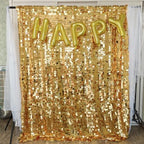 Gold Shimmer wall Backdrop for Party 8ft * 8ft 1 Panel, alternate view 2
