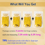 Gold Streamers Backdrop Curtains, Photo Booth Decor for Gold Party Decor, alternate view 4