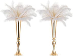 Gold Tall Centerpiece for Table, 21.9" Tall, 2 Pcs in Gold