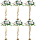 Gold Tall Centerpiece for Table, 21.9" Tall, 6 Pcs in Gold