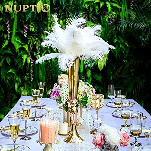 Gold Tall Centerpiece for Table, 21.9" Tall, 6 Pcs in Gold, alternate view 2
