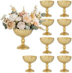 Gold Urn Vase for Wedding, Tall Vases Centrepieces for Table, 10Pcs in Gold